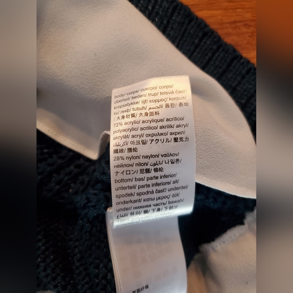 Calvin klein teal cable knit scoop neck sweater. Womens M EUC - Picture 5 of 8